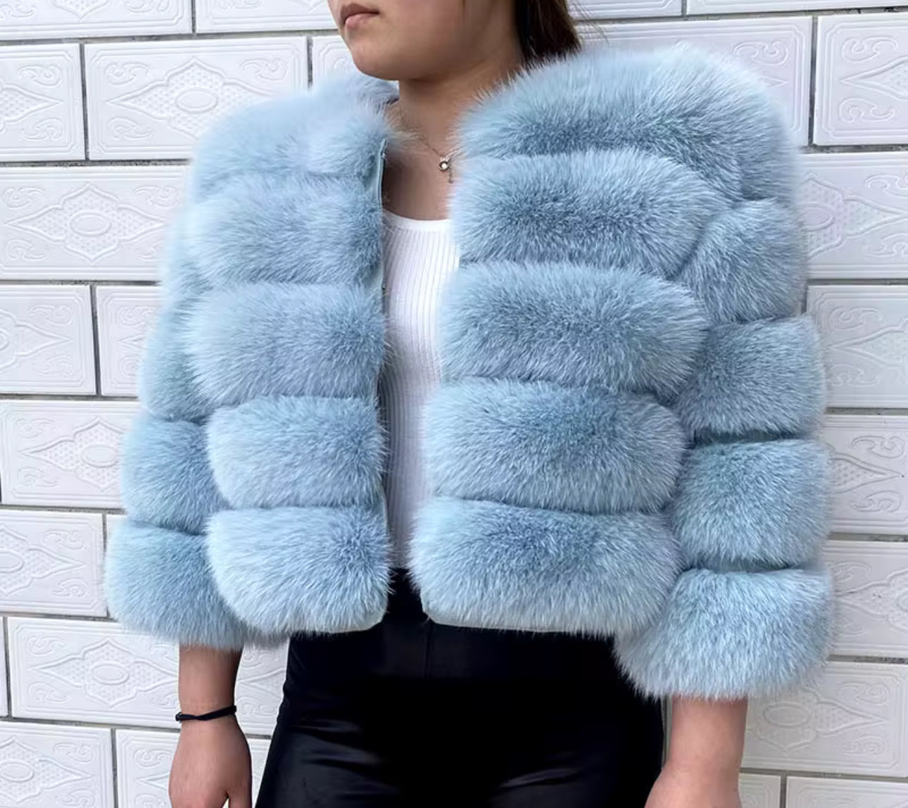 Genuine Fox Crop – Ice