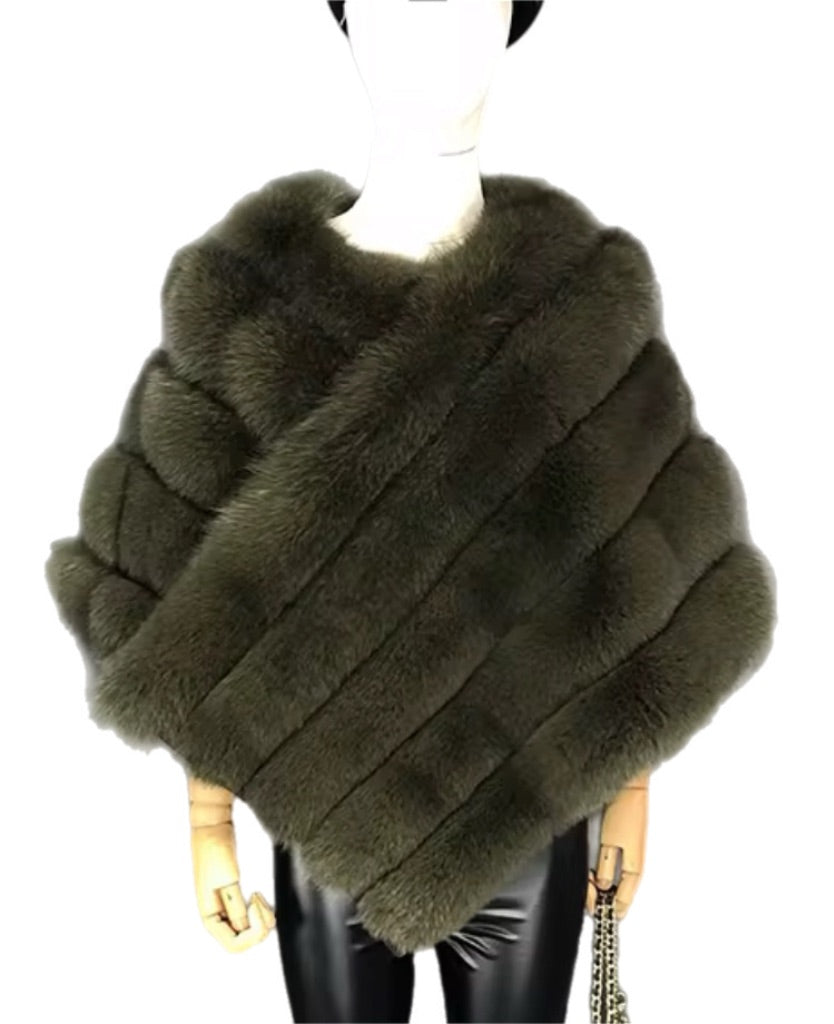 Genuine Fox Cape – Forest Drape