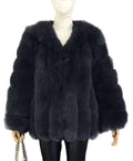 Genuine Fox Coat – Slate Classic Mid
