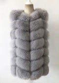 Genuine Fox Vest – Silver Layer