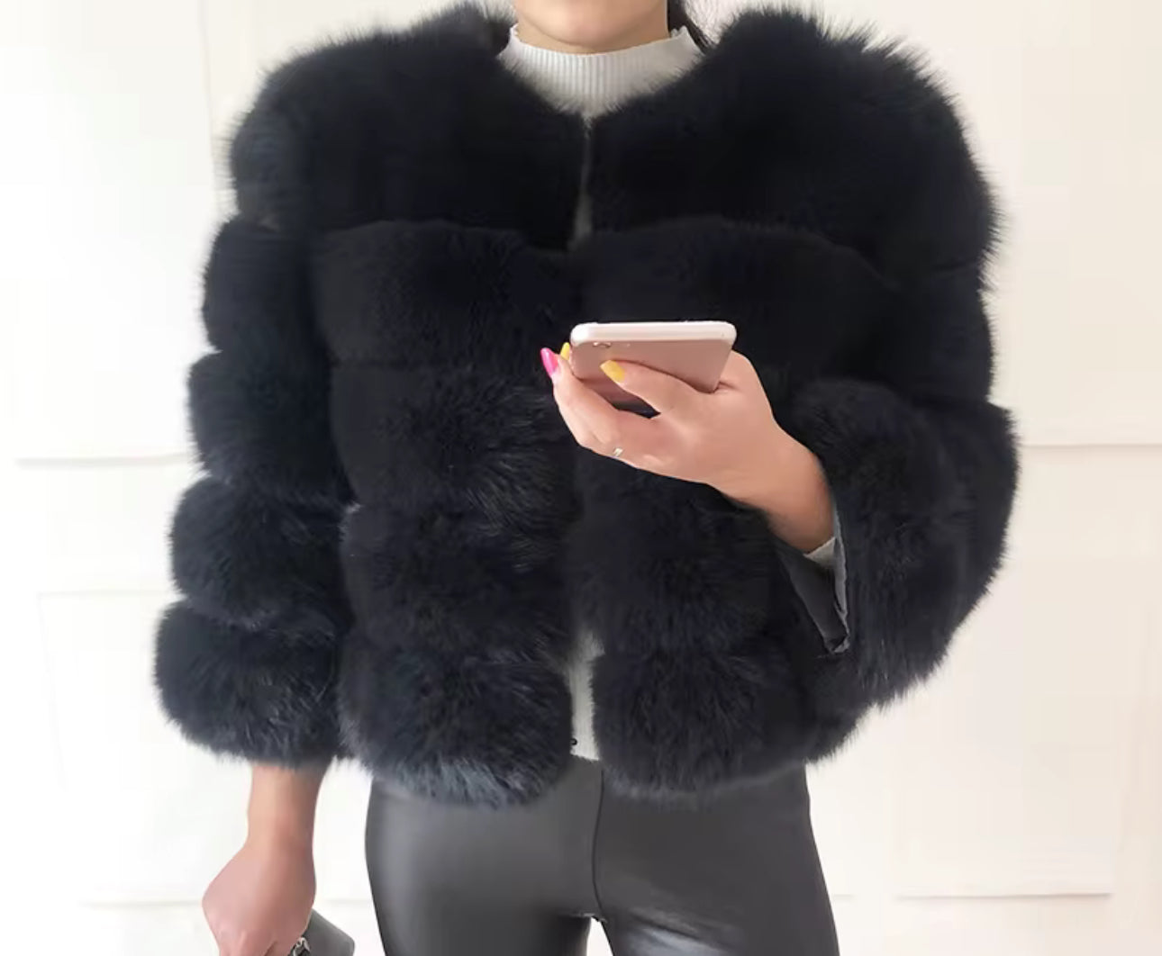 Genuine Fox Crop – Onyx