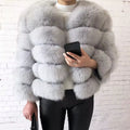 Genuine Fox Crop- Pearl
