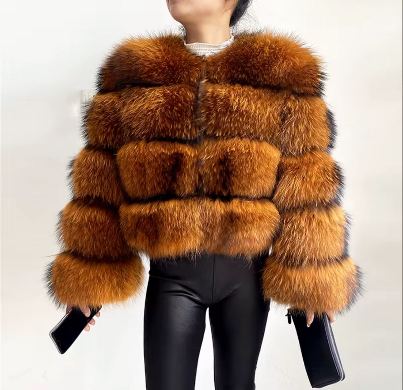 Genuine Raccoon Cognac