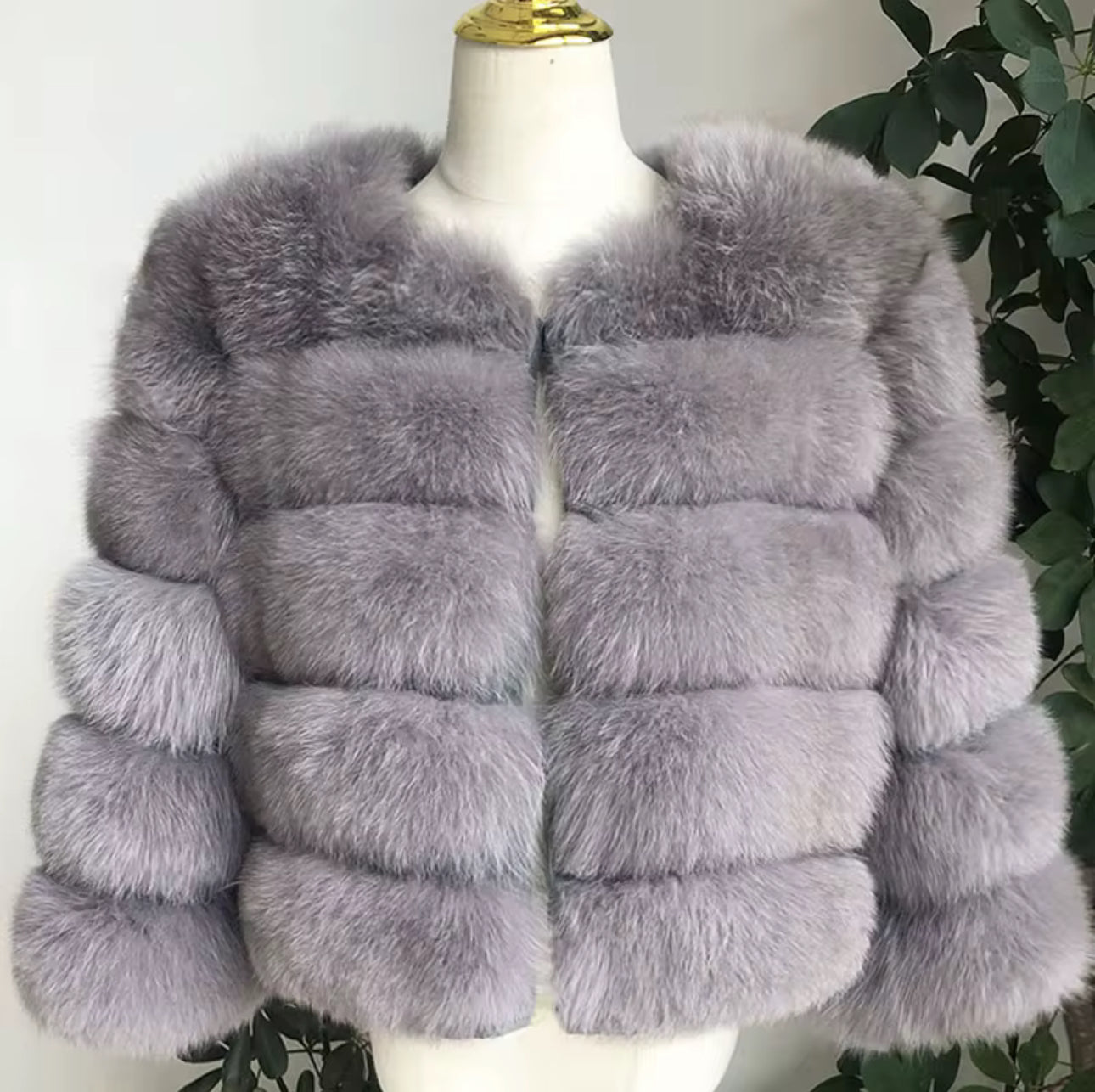 Genuine Fox Crop – Lilac